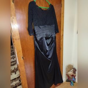 Black long formal. Size 14